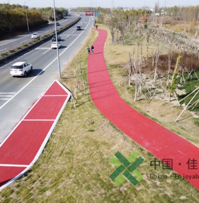 鹽城331省道彩色透水混凝土項(xiàng)目